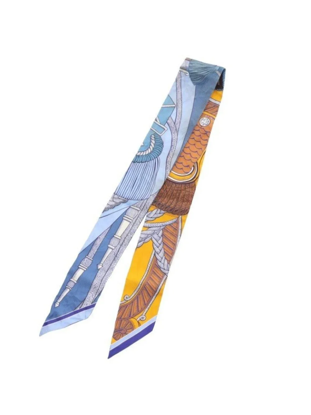 Hermes Twilly Silk All Over Pattern Scarf